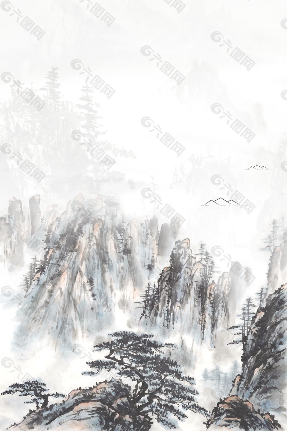 中國風(fēng)山水背景