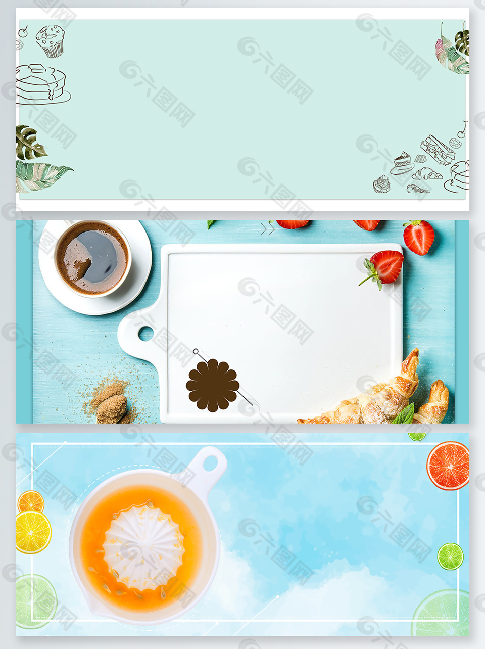 美食母親節(jié)產(chǎn)品促銷(xiāo)展板背景