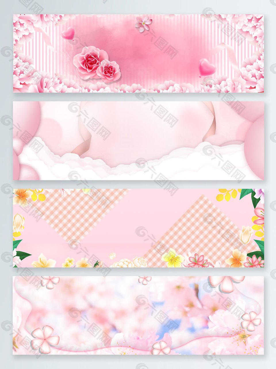 唯美母親節(jié)感恩banner背景