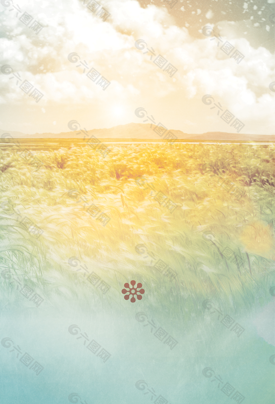 夏季唯美活动背景