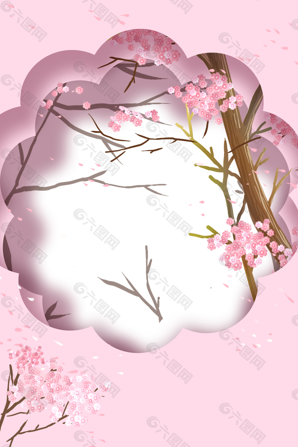 母親節(jié)粉色清背景