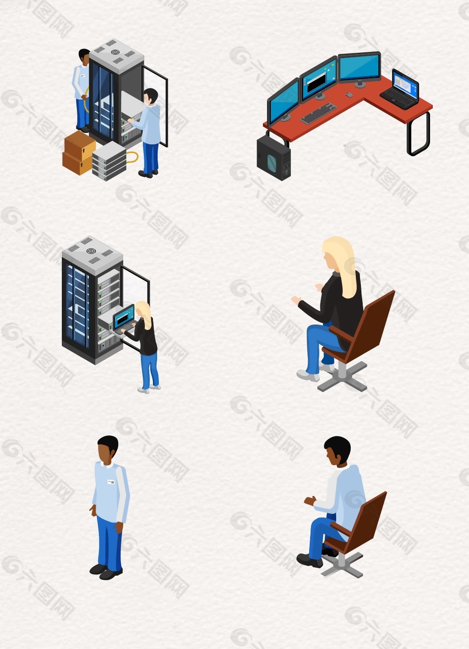 商務(wù)科技人物辦公