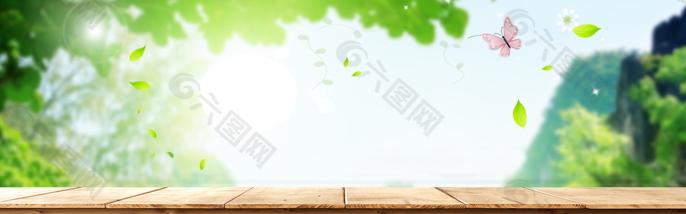 清新夏日端午背景设计