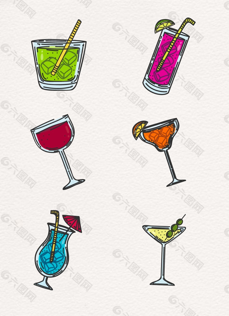 手繪夏日冷飲設(shè)計(jì)