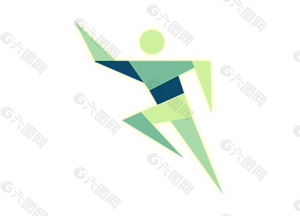 手工折紙奔跑的小人