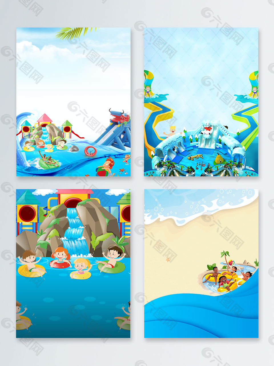 藍色夏季游泳還不背景
