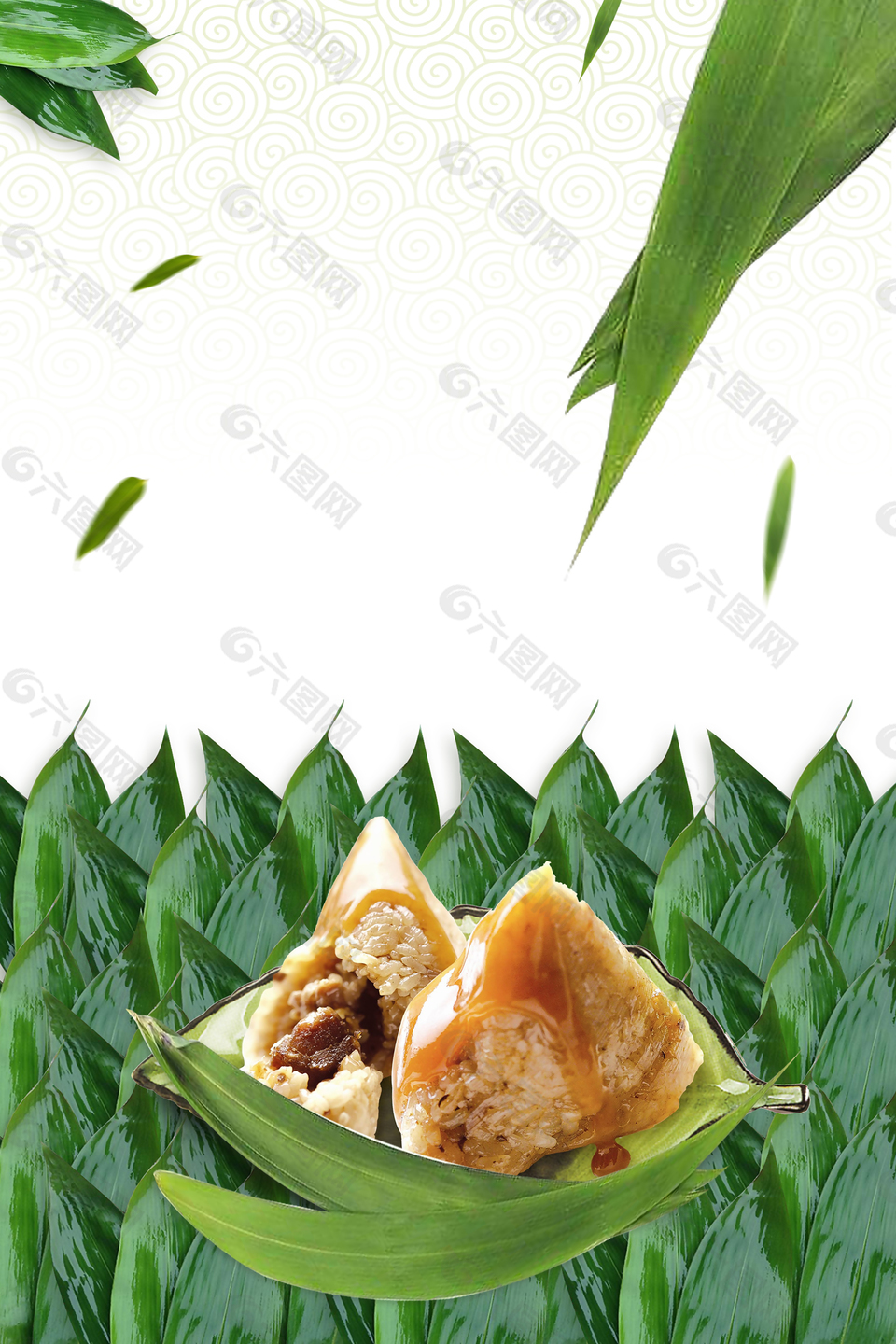 濃情端午端午節(jié)快樂(lè)PSD背景