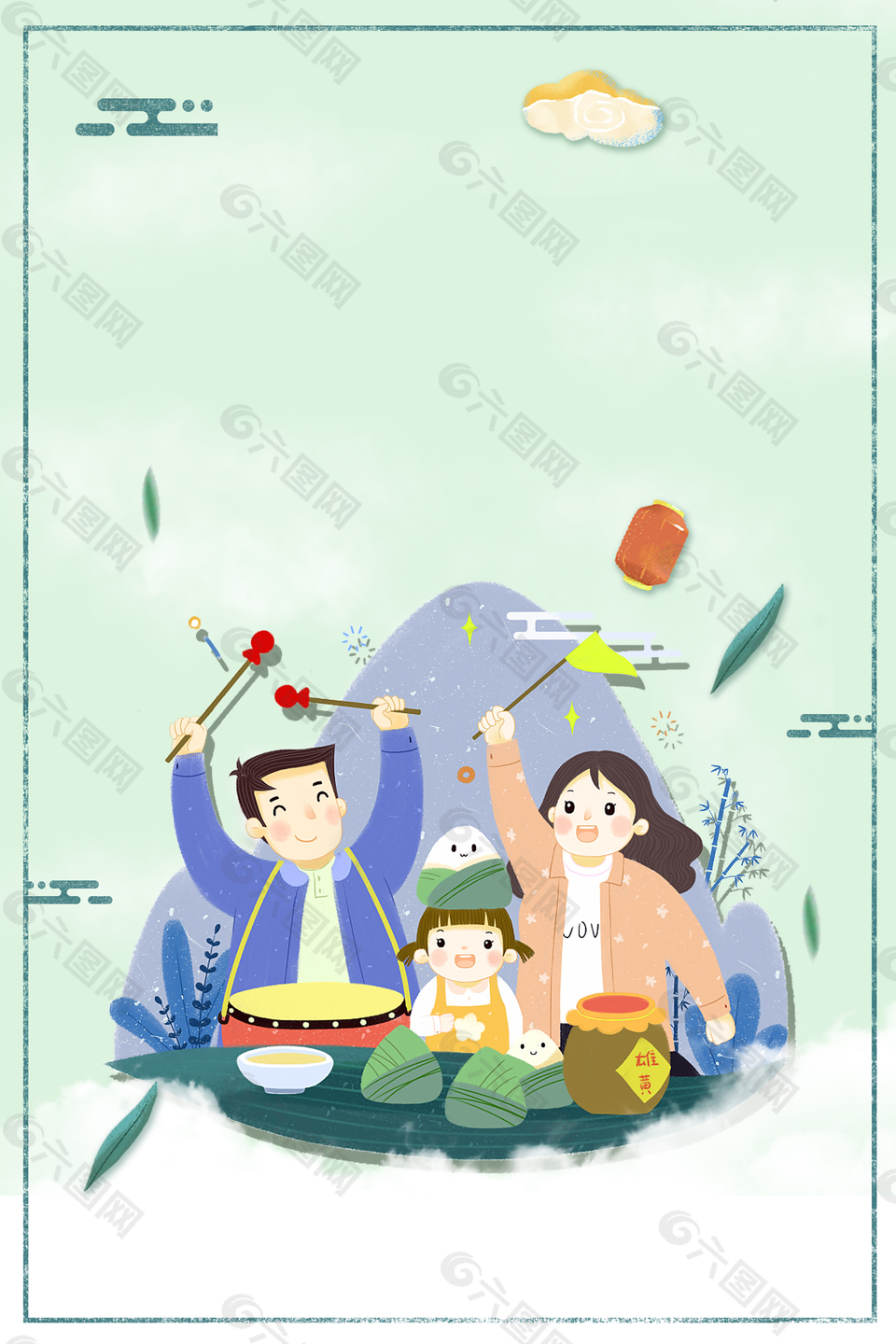 端午節(jié)端午佳節(jié)背景