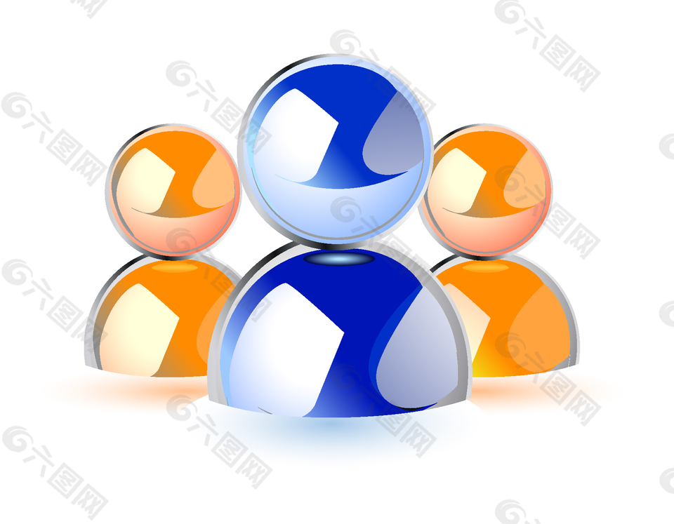 創意圓形球體組合的人物