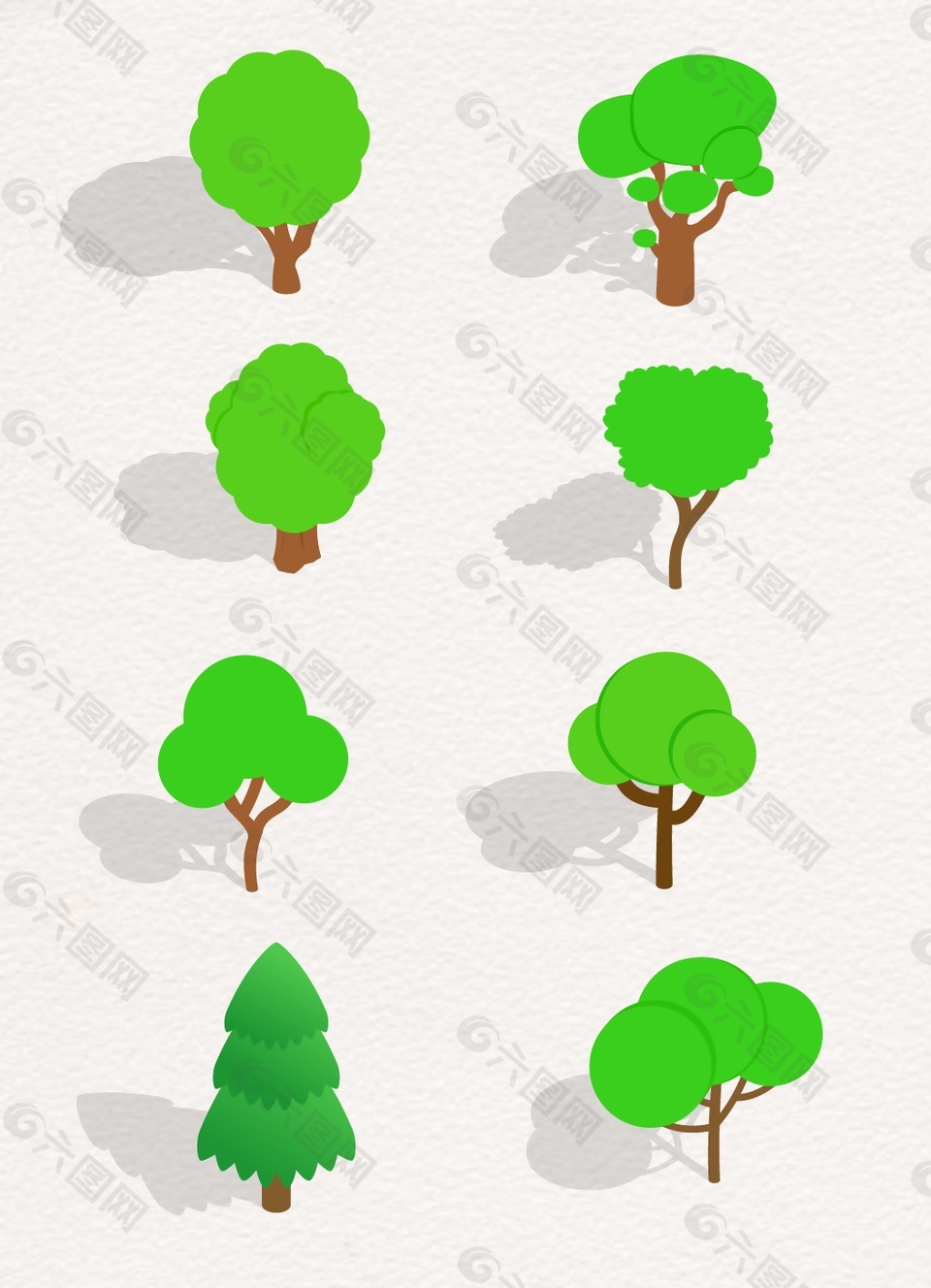 綠色植物樹木設計