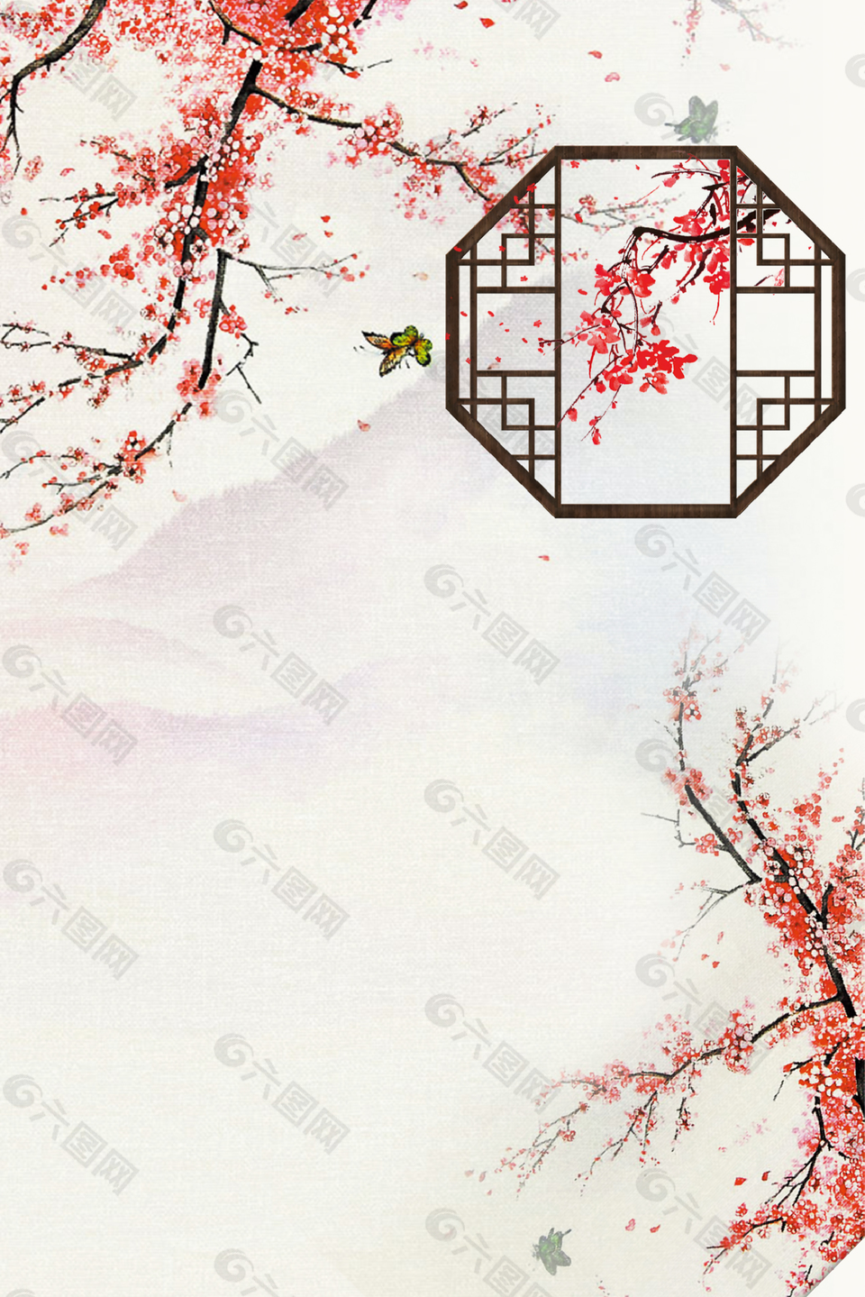 中國(guó)風(fēng)清雅中式地產(chǎn)創(chuàng)意背景