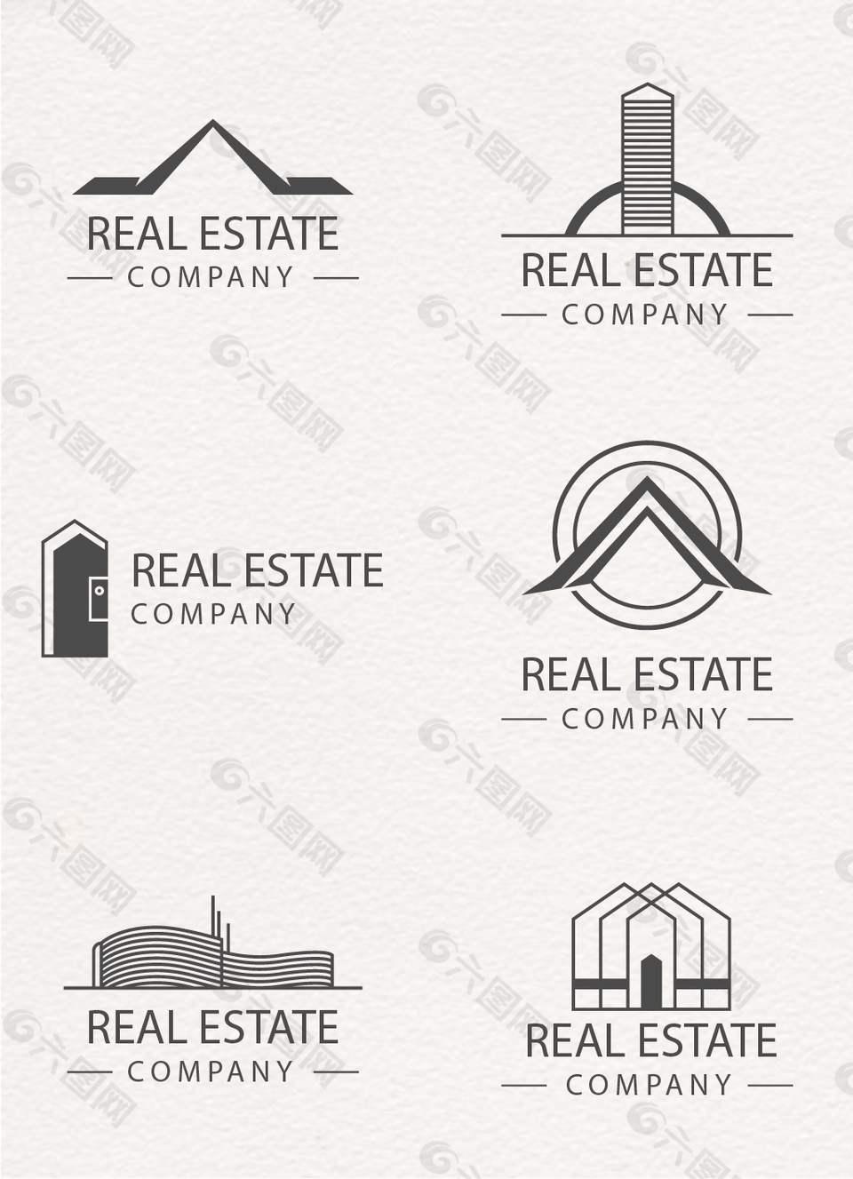 幾何創(chuàng)意房地產(chǎn)logo圖片