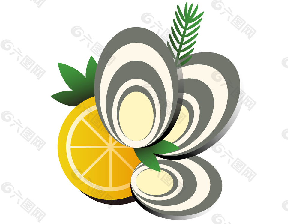 手繪實(shí)物檸檬元素