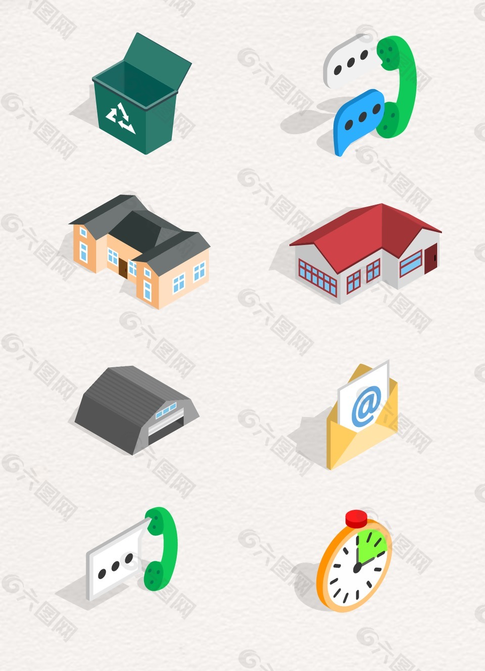 生活購物主題設計圖案