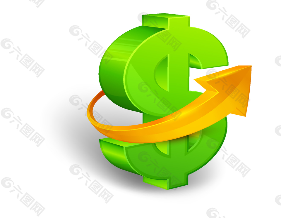 美元符號錢圖標矢量圖