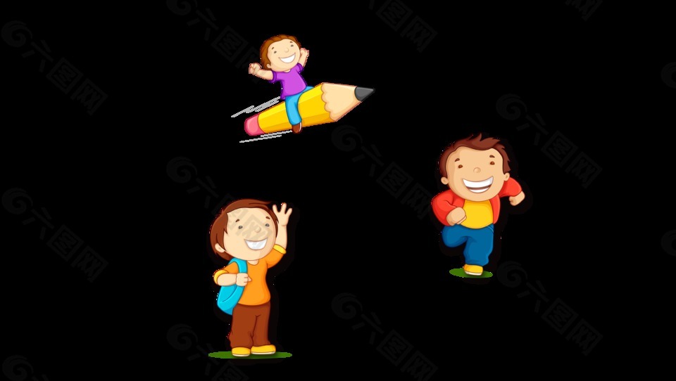 手繪卡通兒童裝飾素材