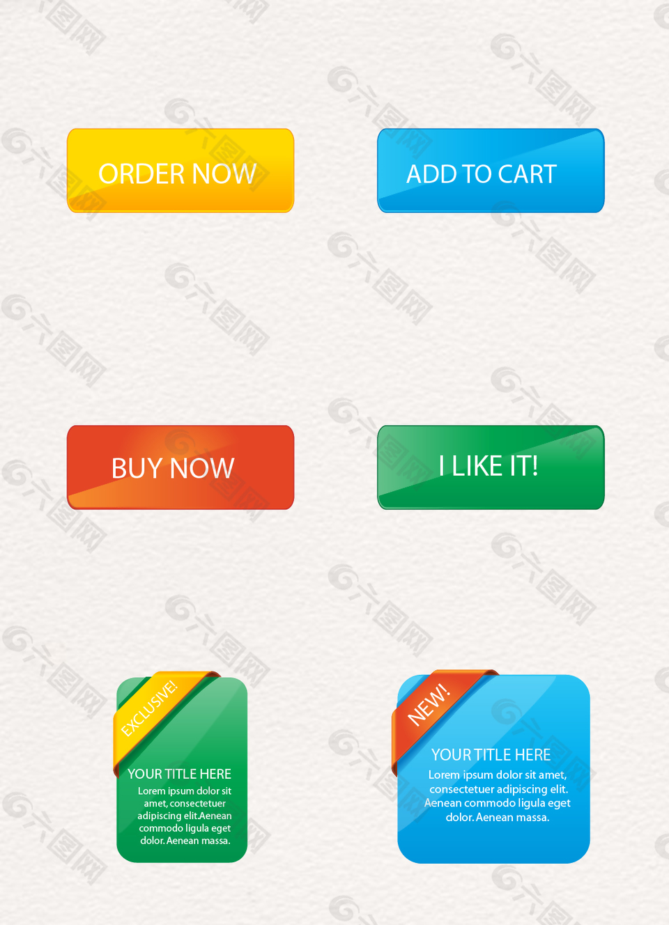 矢量PPT標(biāo)簽設(shè)計(jì)元素