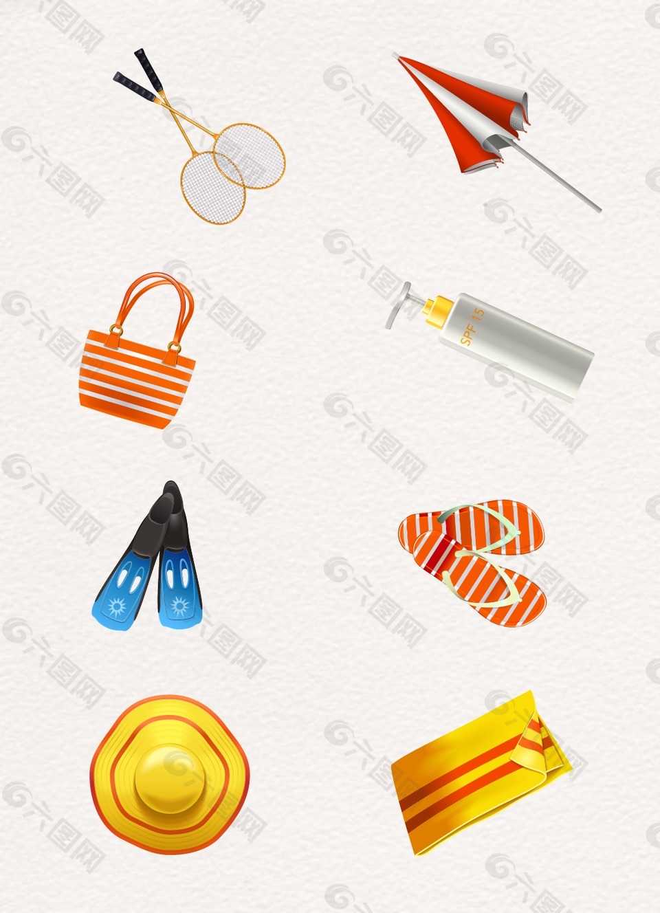 創(chuàng)意夏日度假設(shè)計(jì)圖案