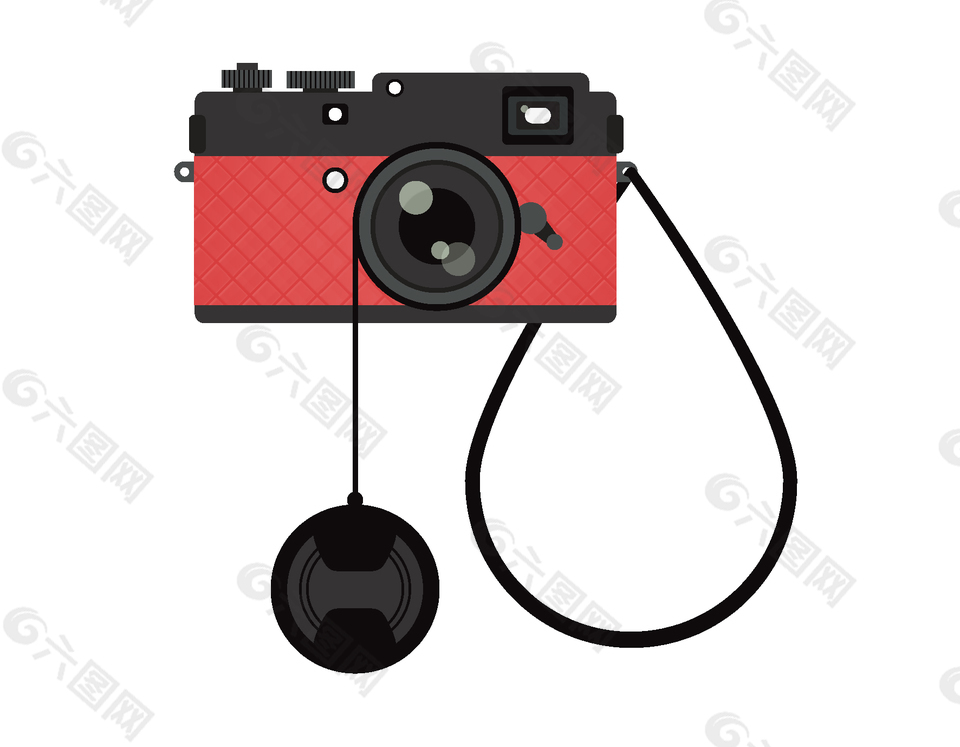 卡通相機(jī)拍照元素