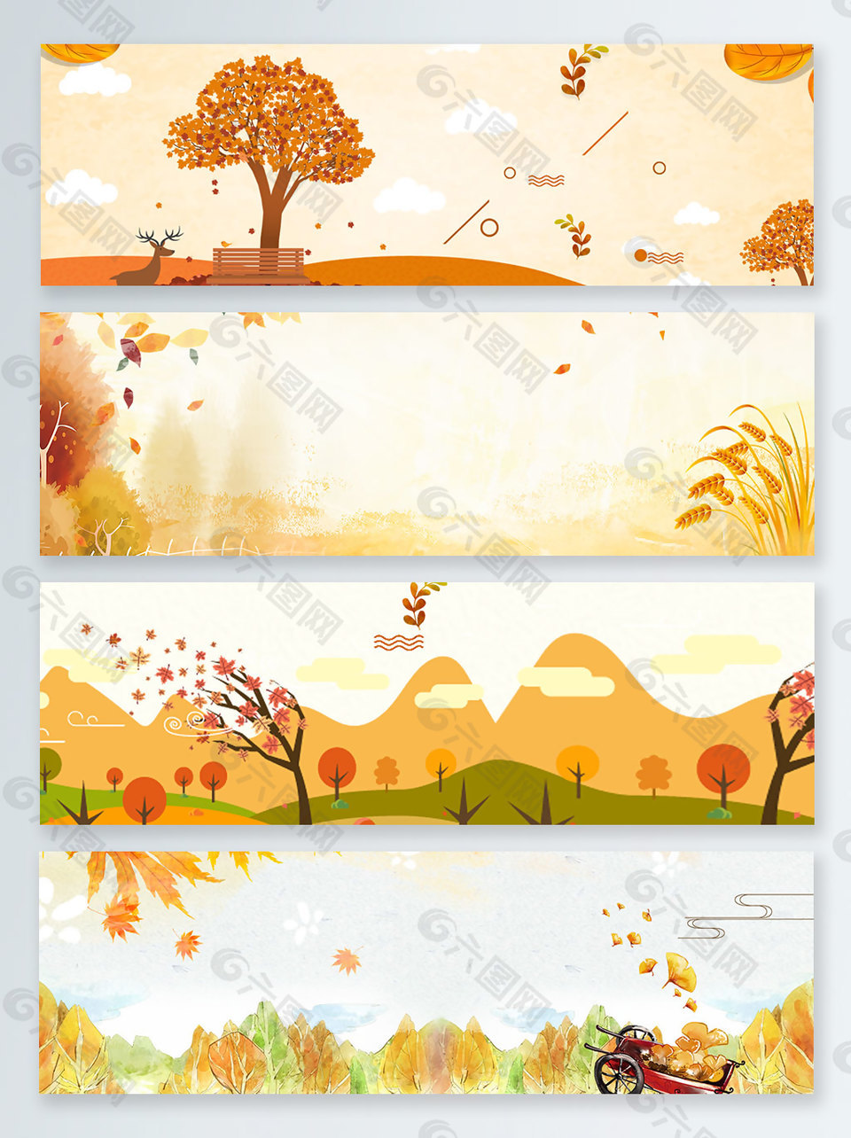 麥穗初秋上新banner背景