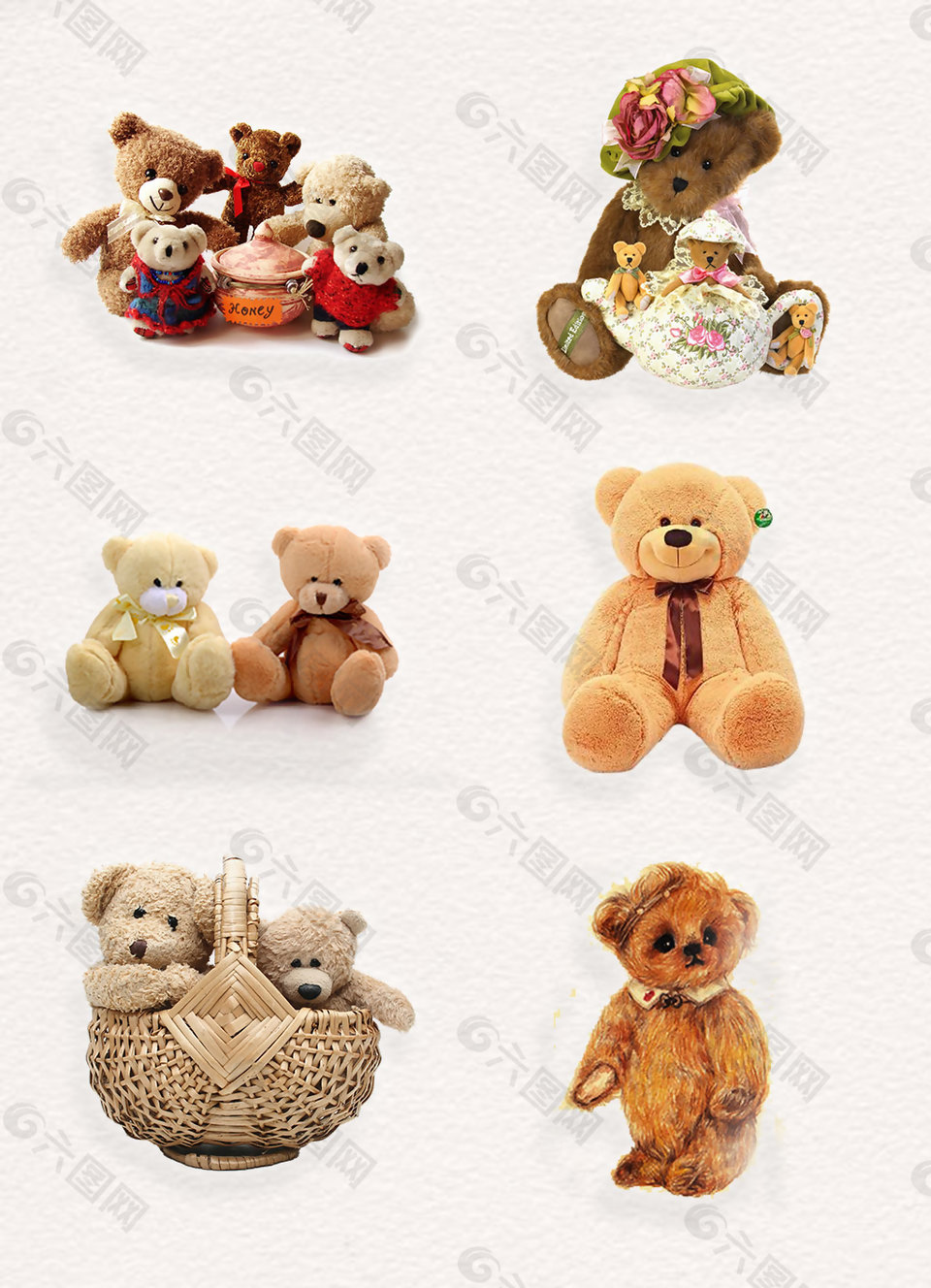 萌萌的小熊png玩具產品實物