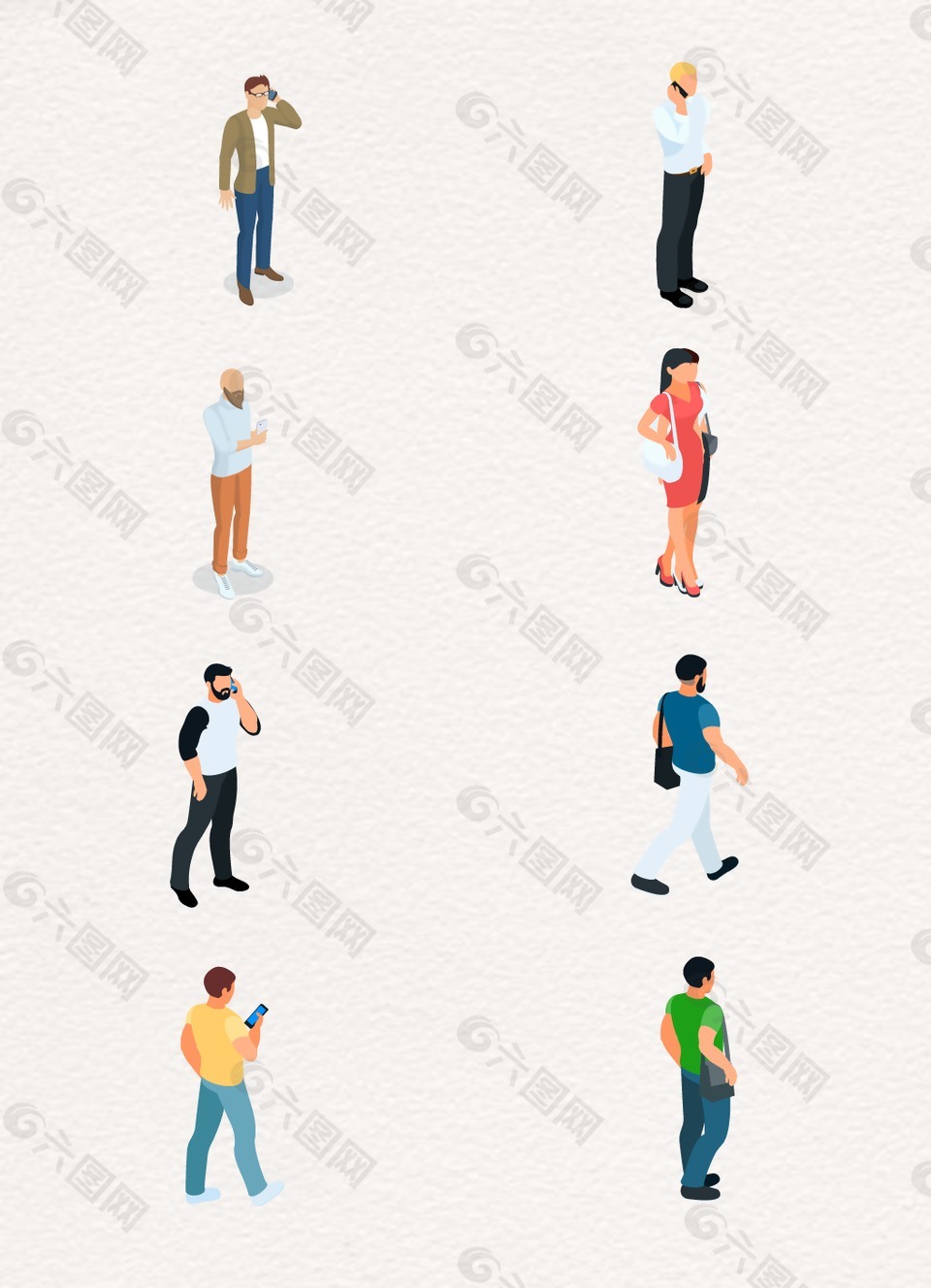 扁平化立體人物設(shè)計