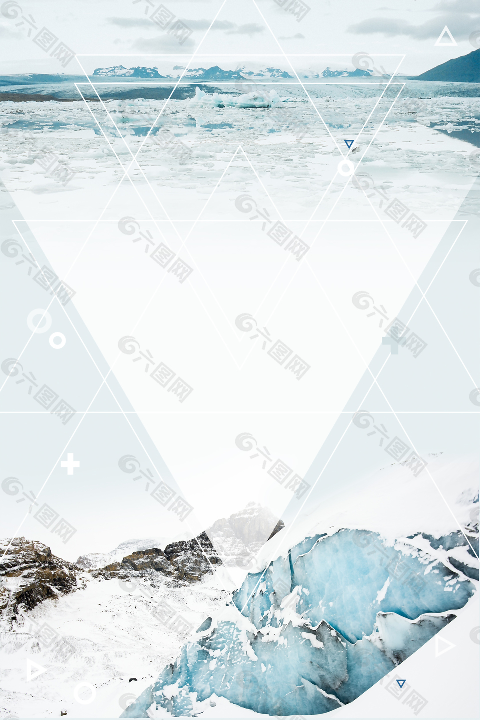 簡(jiǎn)約迷失冰島旅游背景