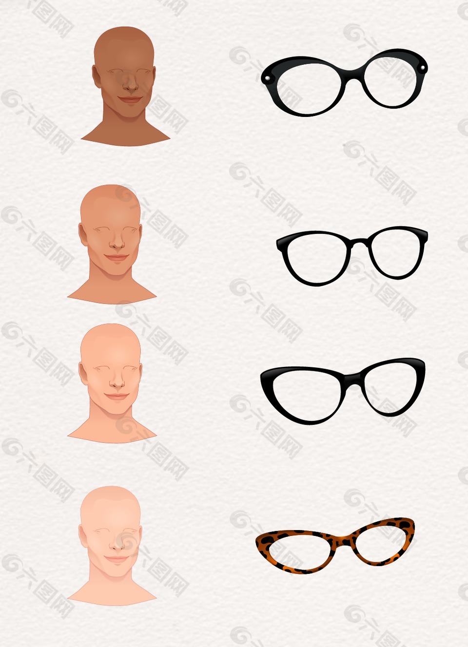 人物面部眼鏡設(shè)計(jì)