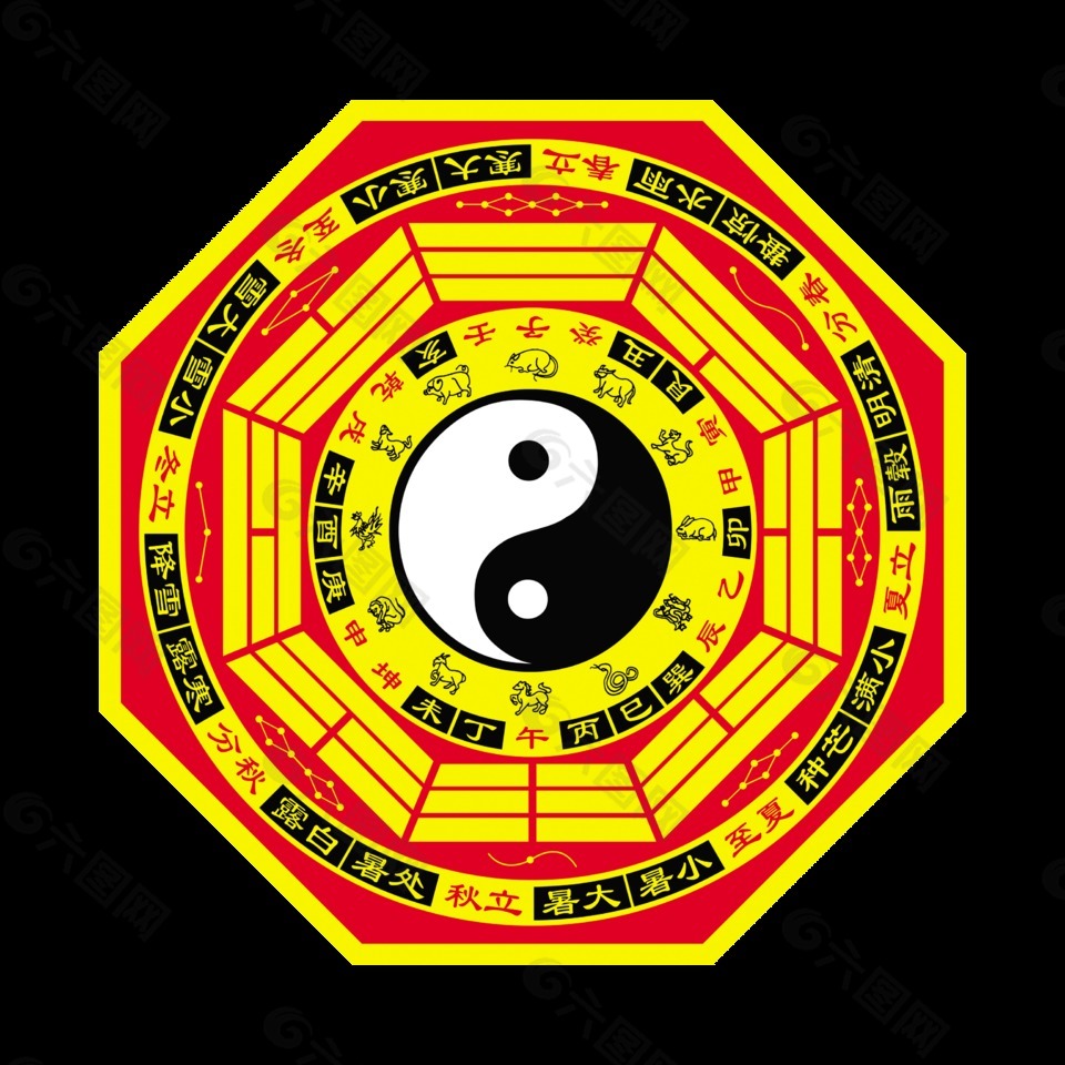 八卦二十四節(jié)氣傳統(tǒng)文化藝術(shù)字字體設(shè)計(jì)