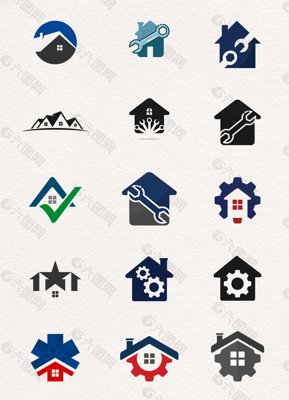 15款簡約房地產(chǎn)房屋logo設(shè)計(jì)