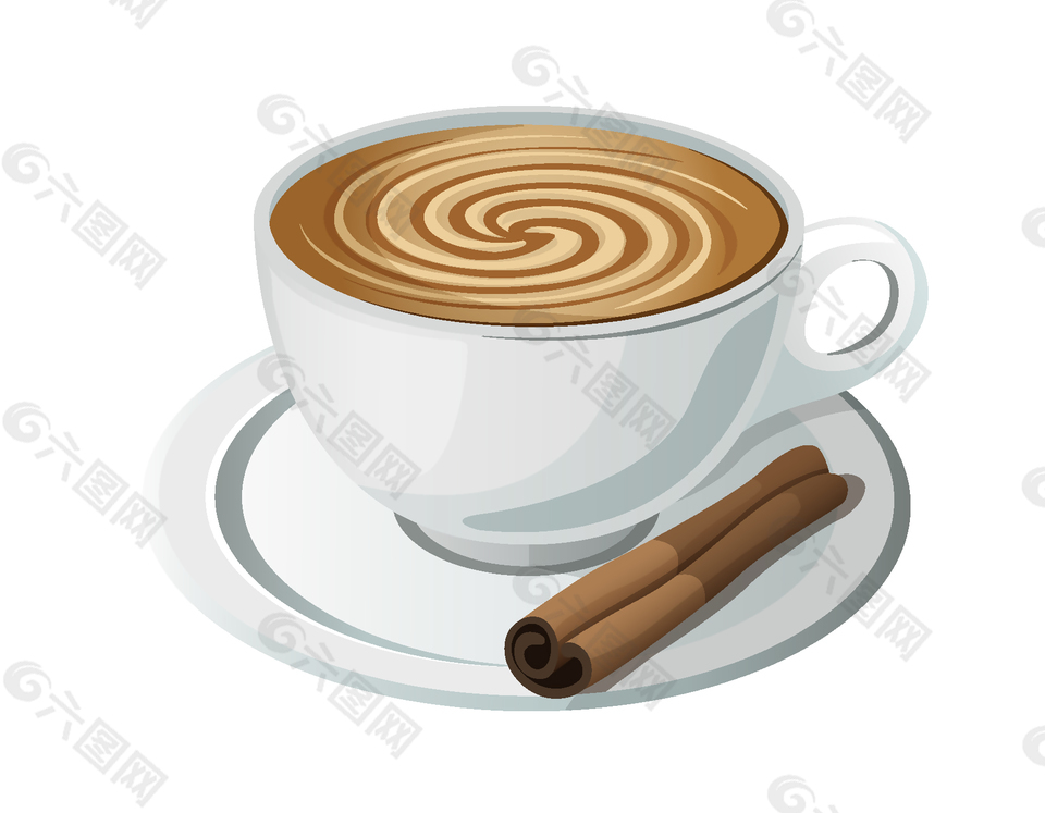 矢量咖啡元素