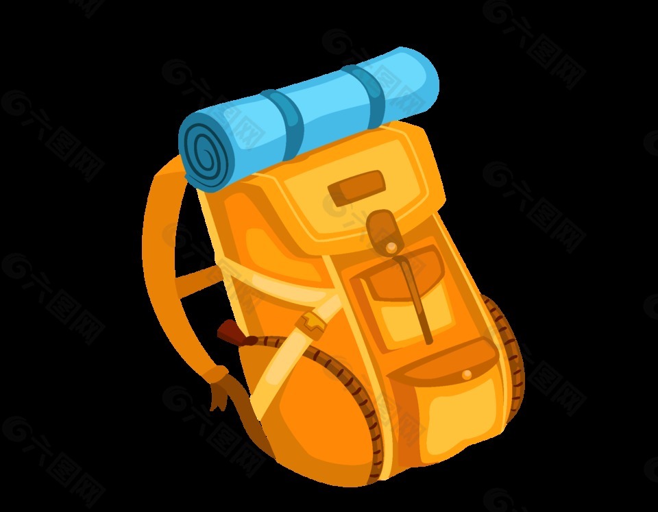 手繪卡通書包元素