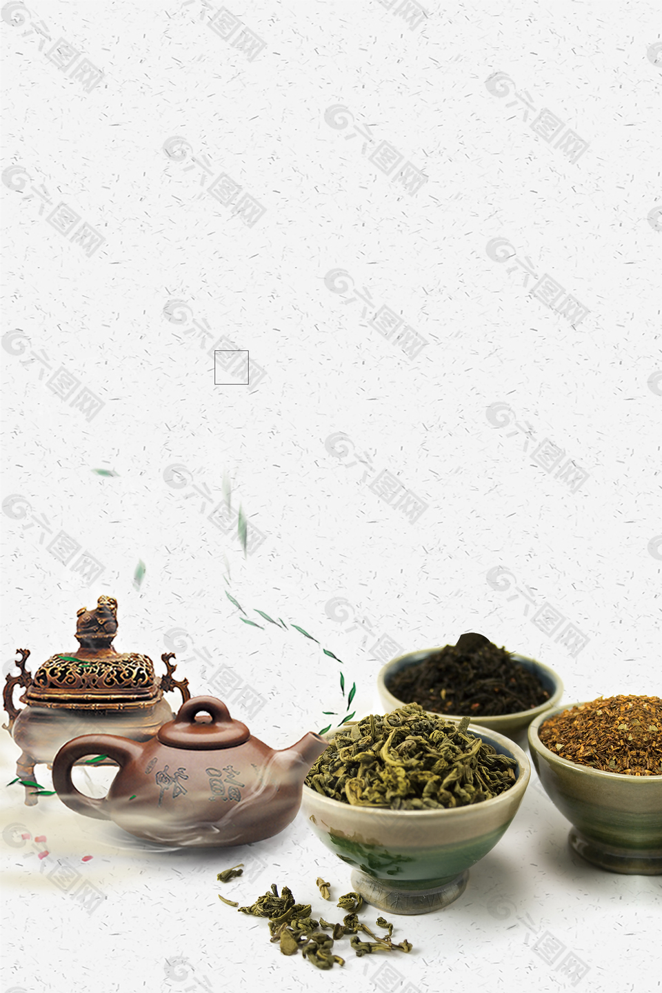 復(fù)古水墨中國風(fēng)茶道海報背景