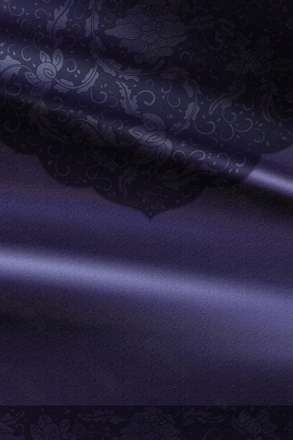 经典紫色花朵底纹刺绣海报背景设计