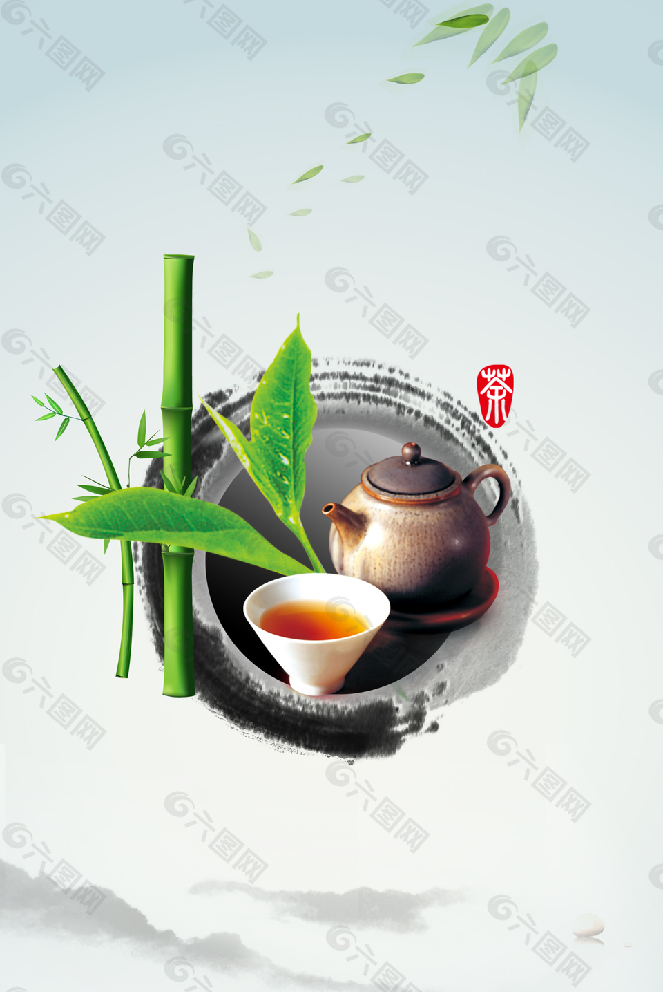 中國風(fēng)茶葉背景