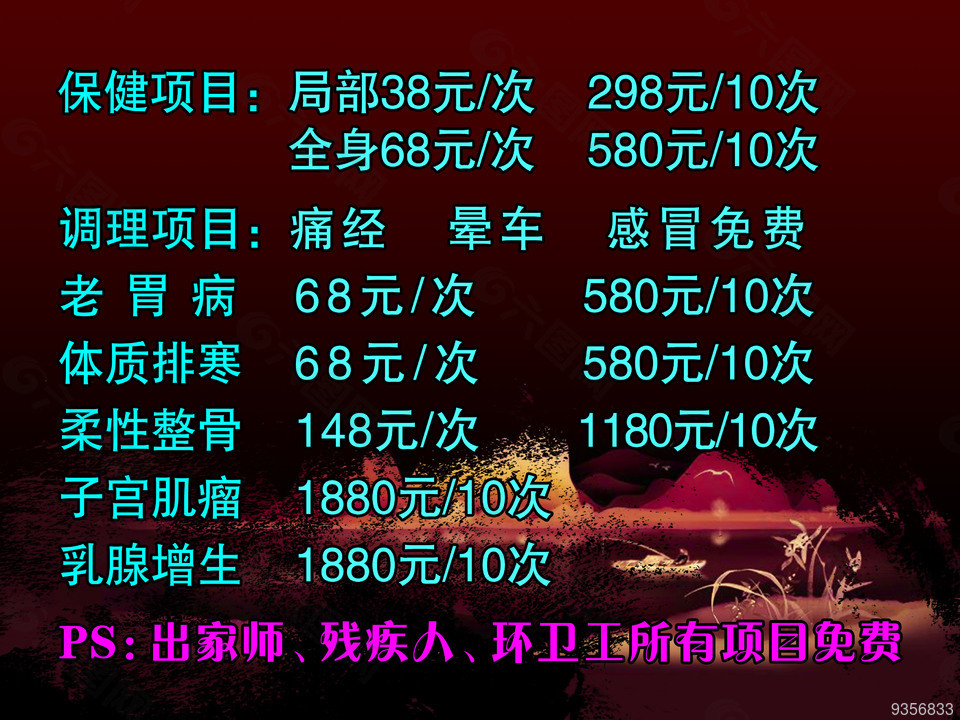 保健項目