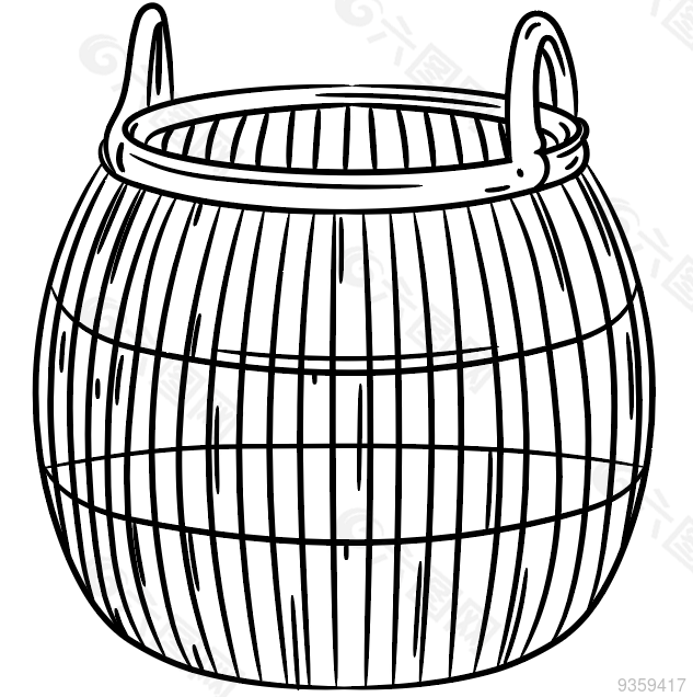 時尚簡約擺件簡筆畫