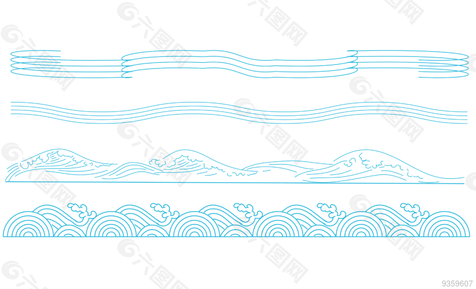傳統(tǒng)中國風(fēng)水紋免扣素材