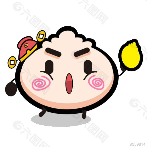 包子卡通圖案