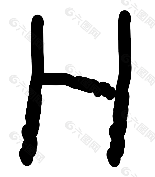 藝術字H