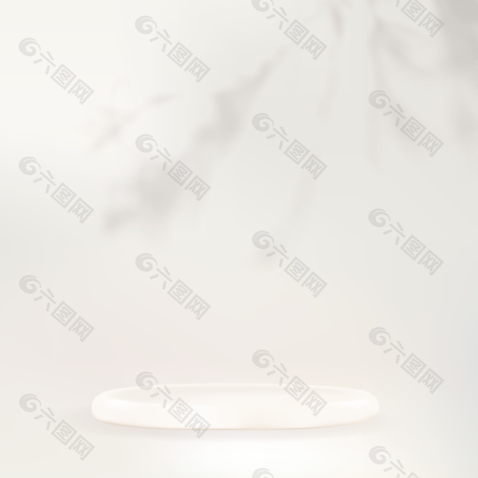 淘寶產品展示簡約白色質感主圖背景