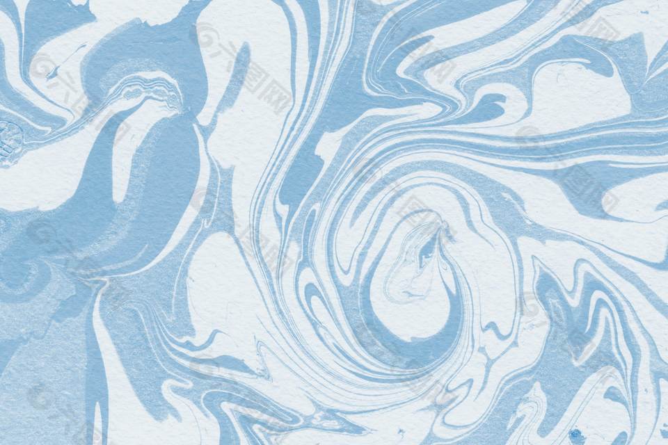 藍(lán)白配色水墨線條感藝術(shù)背景