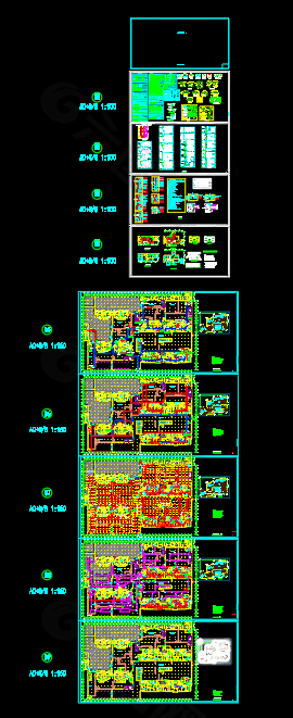 人防地下室內設計電氣施工圖