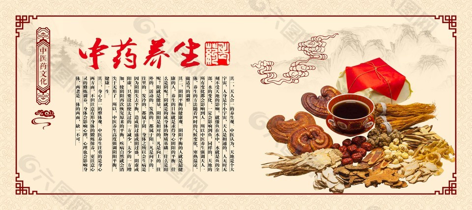 中醫(yī)藥文化養(yǎng)生展板設(shè)計
