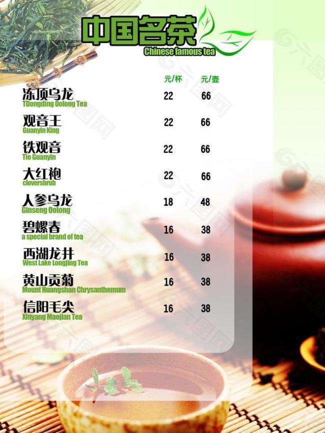 中国名茶菜谱图片