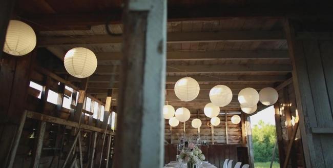 建筑木屋灯笼视频素材图片