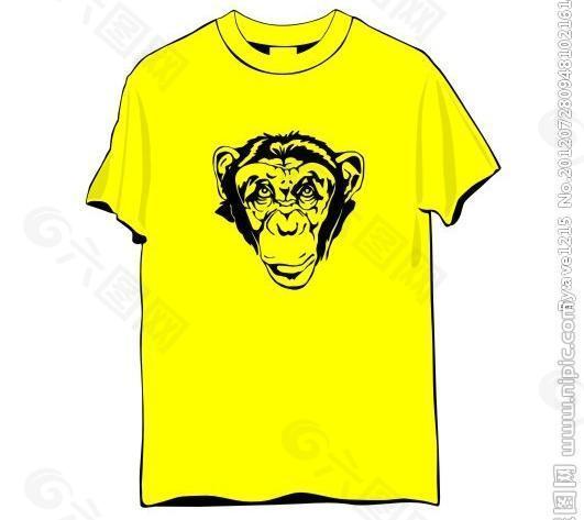 猴子t恤设计图片
