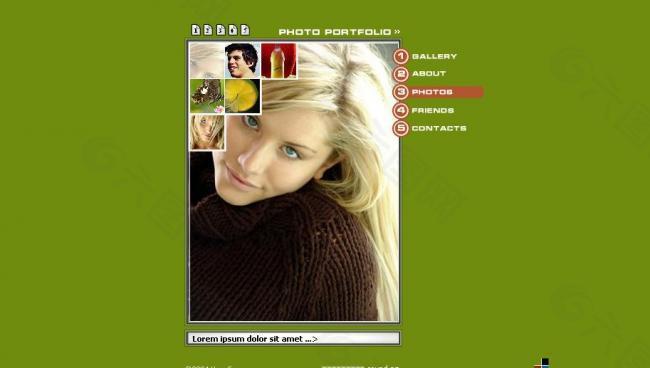个人相册flash全站源文件(flla psd html)图片