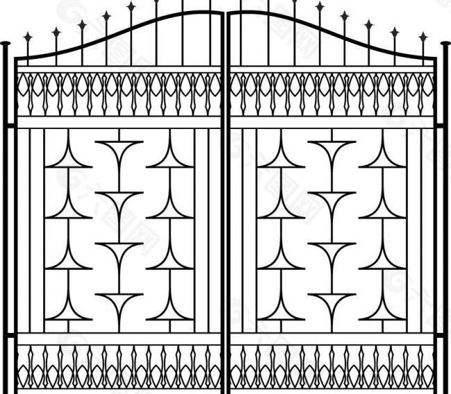 铁艺花纹图片
