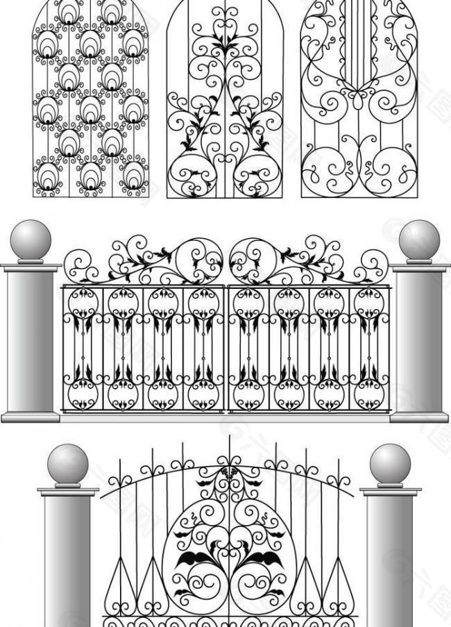 铁艺矢量素材图片